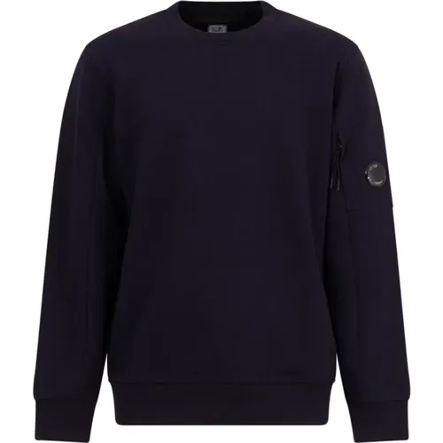 Blauer Diagonal Raised Fleece Sweatshirt , Herren, Größe: M - C.P. Company - Modalova