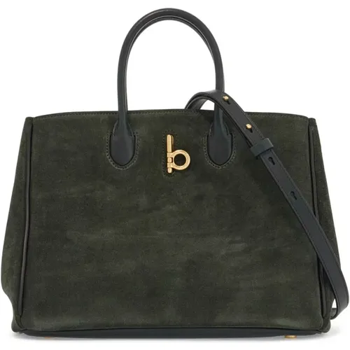 Suede Rocking Horse Tote Bag , female, Sizes: ONE SIZE - Burberry - Modalova