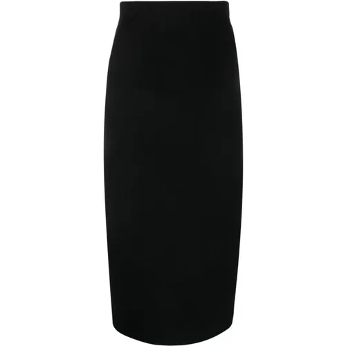 Knitted Midi Pencil Skirt , female, Sizes: 2XS - Victoria Beckham - Modalova