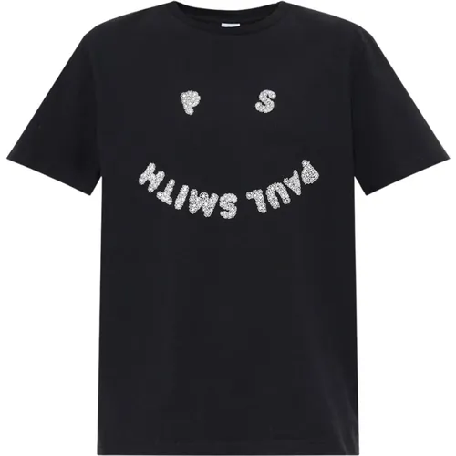Cotton Logo T-Shirt , female, Sizes: XL, M - PS By Paul Smith - Modalova
