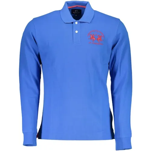 Elegant Long-Sleeved Polo in , male, Sizes: L, XL, M, 2XL - LA MARTINA - Modalova