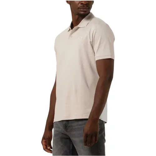 Glatte Baumwolle Slim Polo T-shirt,Glatte Slim Polo T-shirt aus Baumwolle,Herren Polo T-Shirts aus glatter Baumwolle,Baumwolle Herren T-Shirt Polo Kol - Calvin Klein - Modalova