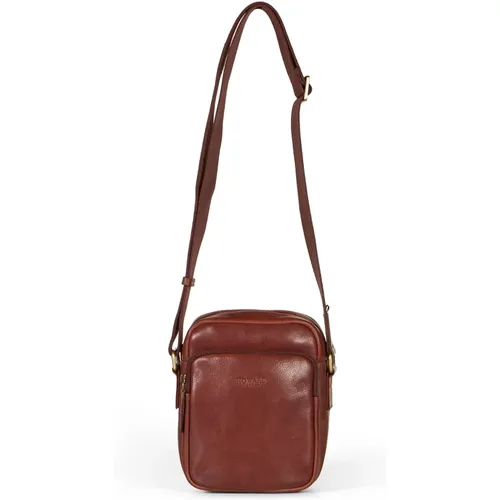 Leather Crossbody Bag , male, Sizes: ONE SIZE - Howard London - Modalova