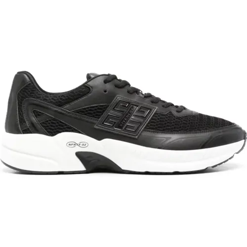 Schwarze Mesh Panel Sneakers , Herren, Größe: 41 1/2 EU - Givenchy - Modalova