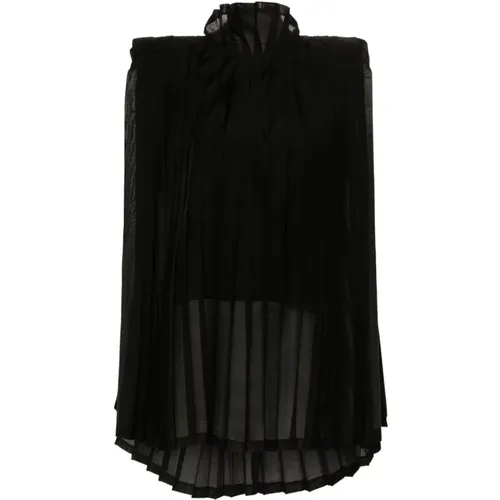 Pleated Top with Keyhole Detail , female, Sizes: M - Junya Watanabe - Modalova