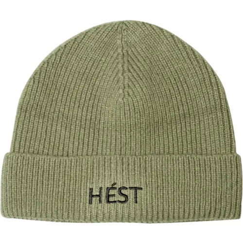 Beanie , female, Sizes: ONE SIZE - Hést - Modalova