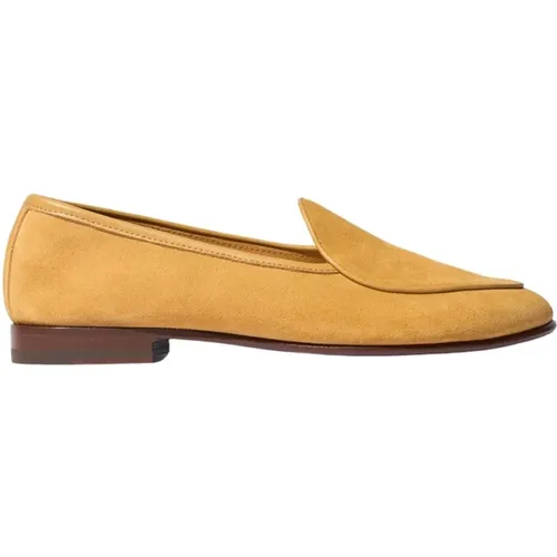 Klassischer Beiger Wildleder-Loafer , Herren, Größe: 40 EU - Scarosso - Modalova