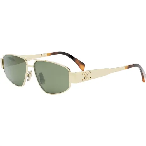 Stylish Sunglasses in Gold , unisex, Sizes: ONE SIZE - Celine - Modalova