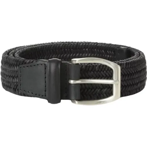 Leather Braided Belt , male, Sizes: 90 CM - Orciani - Modalova