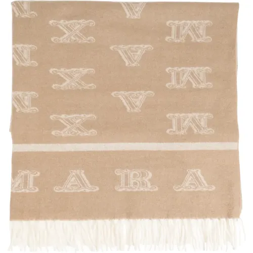 Scarf with embroidered pattern , female, Sizes: ONE SIZE - Max Mara - Modalova