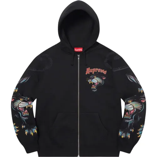 Panther Zip Up Hoodie Limited Edition , male, Sizes: M - Supreme - Modalova