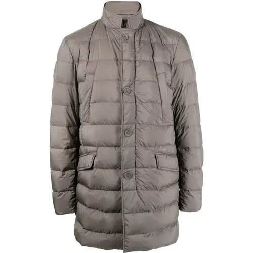 Coats Dove Grey , male, Sizes: 2XL, XL - Herno - Modalova