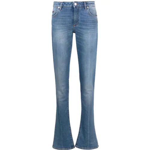 Indigo Waschung Slim Fit Denim Jeans , Damen, Größe: S - Dolce & Gabbana - Modalova