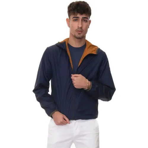 Light-weight harrington jacket with zip , male, Sizes: 2XL - Fay - Modalova