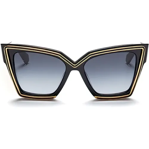 Geometric Cat-Eye Sunglasses - /Gold , female, Sizes: ONE SIZE - Valentino - Modalova