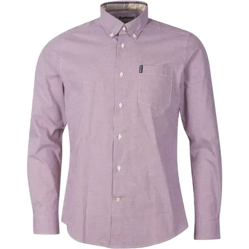 Lavender Gingham 23 Tailored Shirt , male, Sizes: L - Barbour - Modalova