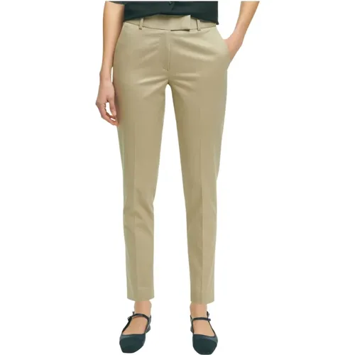 Stretch Cotton Twill Advantage Chino , Damen, Größe: XS - Brooks Brothers - Modalova