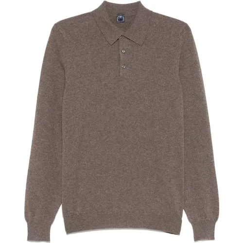 Luxuriöses Cashmere Polo Shirt - Fedeli - Modalova