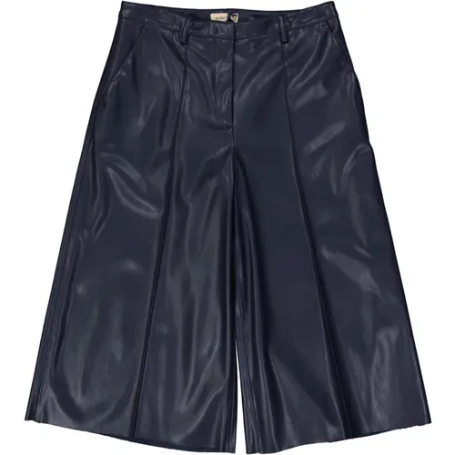 Faux Leather Shorts , male, Sizes: 2XS - Blanca Vita - Modalova