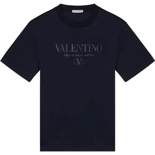 Kurzarm Rundhals T-Shirt , Herren, Größe: L - Valentino Garavani - Modalova