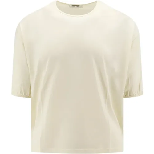 Gelbes T-Shirt mit Rundhalsausschnitt - Lemaire - Modalova