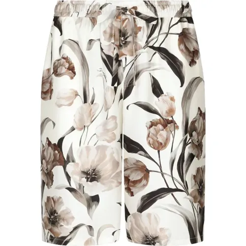 Blumenmuster Seiden Shorts - Dolce & Gabbana - Modalova