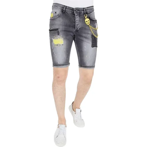 Herren Denim Shorts - 1053 , Herren, Größe: W32 - Local Fanatic - Modalova