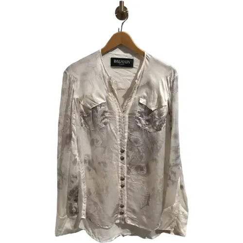 Pre-owned Silk tops , female, Sizes: M - Balmain Pre-owned - Modalova