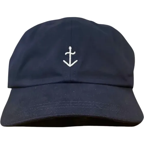 Santos Dark Navy With Ecru Logo Cap , male, Sizes: ONE SIZE - La Paz - Modalova