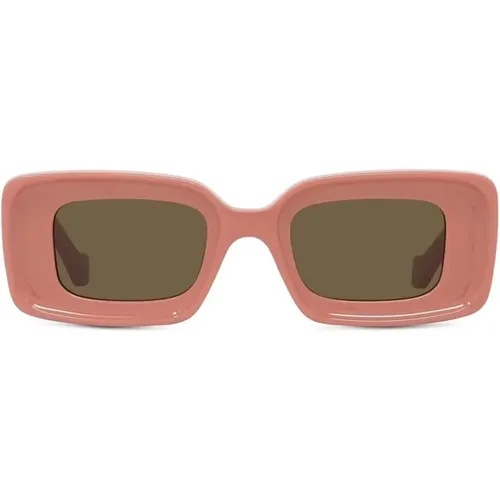 Shiny Rectangular Sunglasses , female, Sizes: ONE SIZE - Loewe - Modalova