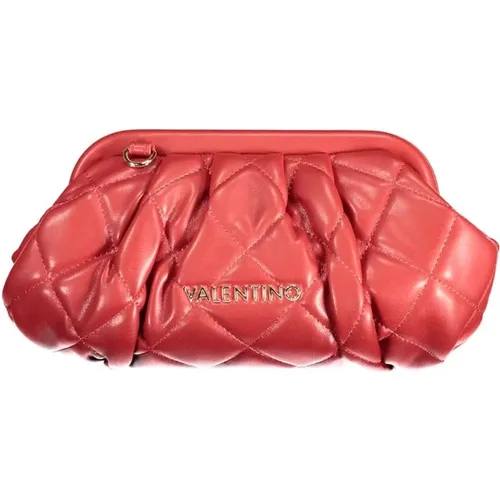 Rote Polyethylen-Handtasche mit verstellbarem Riemen , Damen, Größe: ONE Size - Valentino by Mario Valentino - Modalova