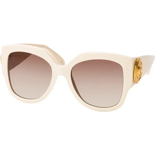 Quadratische Sonnenbrille Le Bouton Design , Damen, Größe: 54 MM - Gucci - Modalova