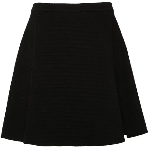 Waffle Knit A-Line Skirt , female, Sizes: 2XS - Emporio Armani - Modalova