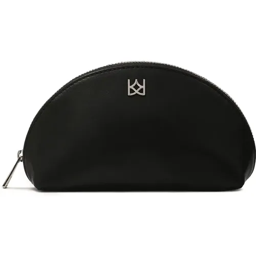 Schwarze monogrammierte Kosmetiktasche von - Kazar - Modalova