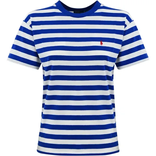 Striped Long Sleeve Women's T-Shirt , female, Sizes: L, XS, 2XS - Ralph Lauren - Modalova