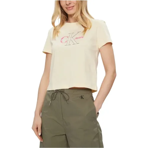 T-Shirts , female, Sizes: S, M, L, XS, XL - Calvin Klein Jeans - Modalova