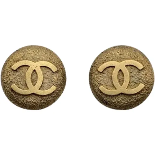 Pre-owned Metal earrings , female, Sizes: ONE SIZE - Chanel Vintage - Modalova