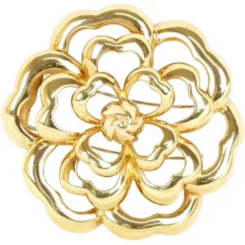 Pre-owned Gold brooches , female, Sizes: ONE SIZE - Chanel Vintage - Modalova