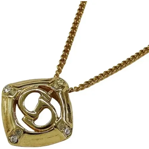 Pre-owned Metal necklaces , female, Sizes: ONE SIZE - Dior Vintage - Modalova