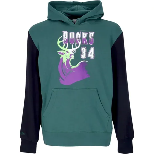 NBA Fashion Fleece Hoodie 1996 , male, Sizes: L, XL - Mitchell & Ness - Modalova