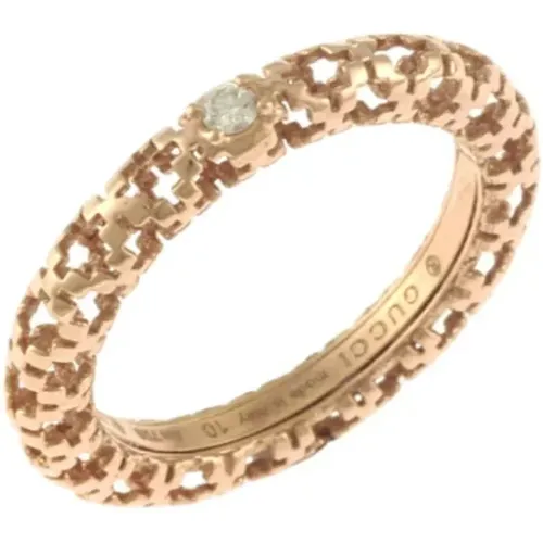 Pre-owned Rose Gold rings , female, Sizes: ONE SIZE - Gucci Vintage - Modalova