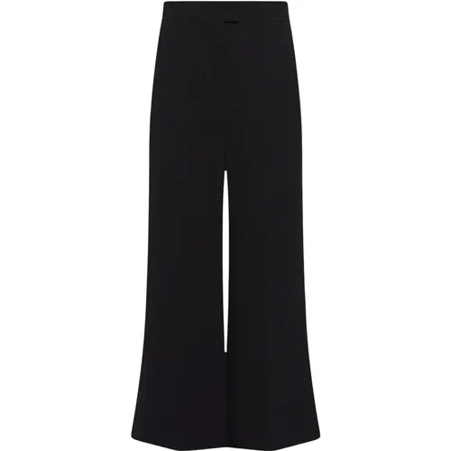 Schwarze Flare Hose , Damen, Größe: M - Marella - Modalova