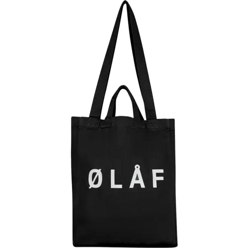 Schwarze Tote Bag Shopper,Marine Tote Bag Shopper - Olaf Hussein - Modalova