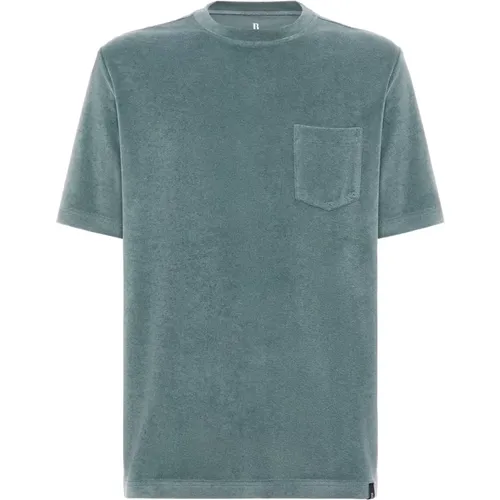 Baumwoll-/Nylon-T-Shirt,Baumwolle/Nylon T-Shirt - Boggi Milano - Modalova