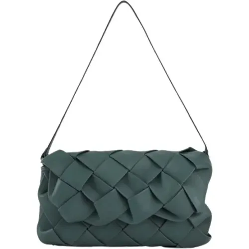 Handgewebte Leder Clutch Tasche , Damen, Größe: ONE Size - Malababa - Modalova