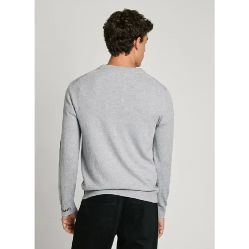 Grauer Marl Baumwolle Wolle Kaschmir Pullover , Herren, Größe: 2XL - Pepe Jeans - Modalova