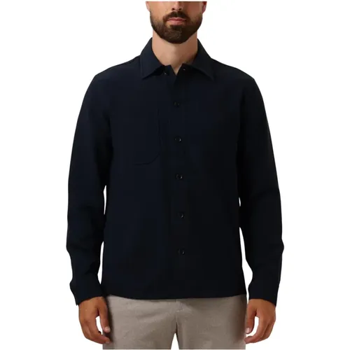 Marineblau Overshirt für Herren , Herren, Größe: L - Matinique - Modalova