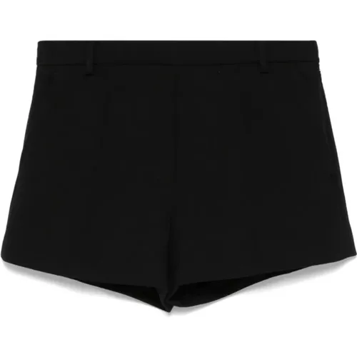 Wool Crepe Shorts , female, Sizes: S - Gucci - Modalova