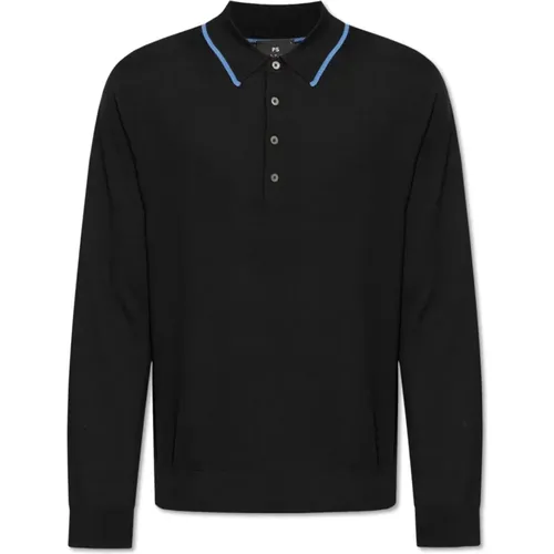 Polo Sweater , Herren, Größe: M - PS By Paul Smith - Modalova