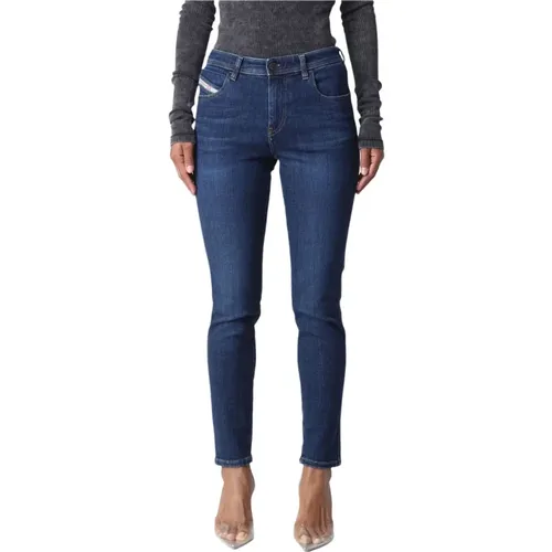 Slim Fit High Waist Denim Jeans - Diesel - Modalova
